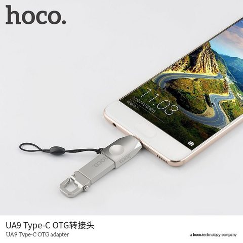 USB-C-ről USB UA9 OTG adapter/csökkentő - HOCO