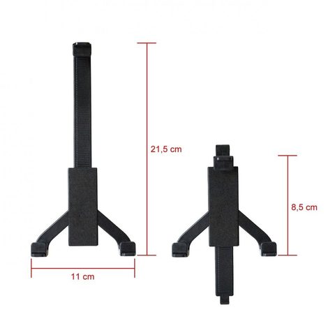 Autóba való tartó 7"-10" (2in1) fekete (AX-01)