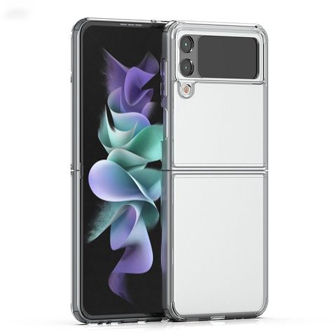 Obal / kryt pre Samsung Galaxy Z flip 3 5G transparentný - Forcell FOCUS Case