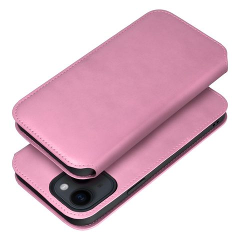 Puzdro / obal na Apple iPhone 15 ružové - kniha Dual Pocket