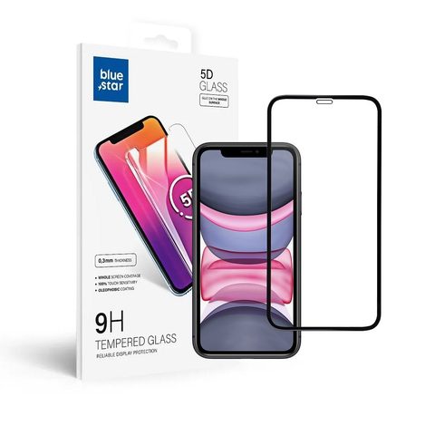 Tvrzené / ochranné sklo Apple iPhone XR / iPhone 11 černé - BlueStar 5D NEO