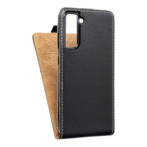 Pouzdro / obal na Samsung Galaxy S21 FE černé flipové Forcell Flip Case Slim Flexi Fresh