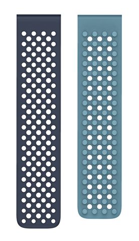 Eredeti Amazfit Strap Fluoroelast szilikon karkötő. Air Edition 22mm kék