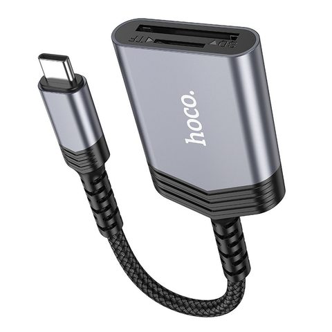 Čtečka paměťových karet Hoco UA25 SD/TF s konektorem USB-C