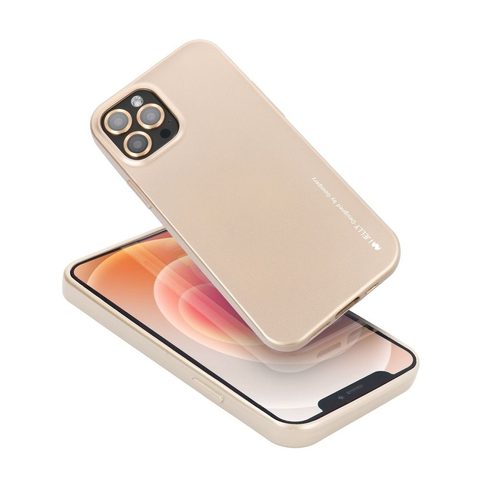 Obal / kryt na Apple iPhone 12 MINI zlatý i-Jelly Case Mercury