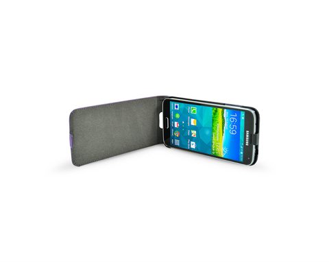 Pouzdro / obal na Samsung Galaxy S5 fialové - flip Guess