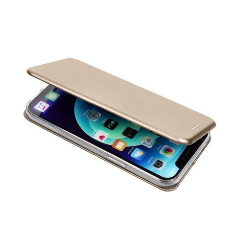 Puzdro / obal pre Apple iPhone 13 Pro Max zlaté - kniha Forcell Elegance
