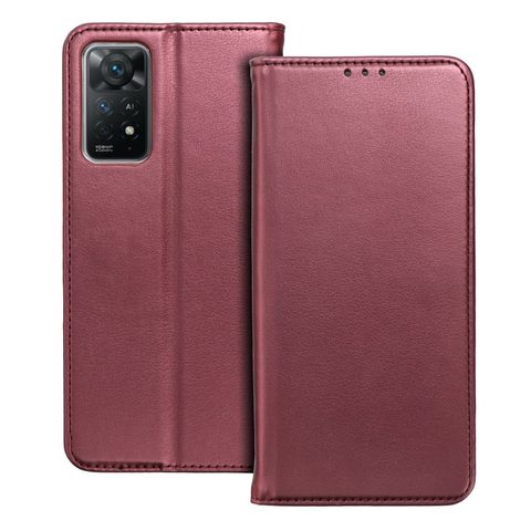 Pouzdro / obal na Xiaomi Redmi 9A vínové knížkové - Smart Magneto