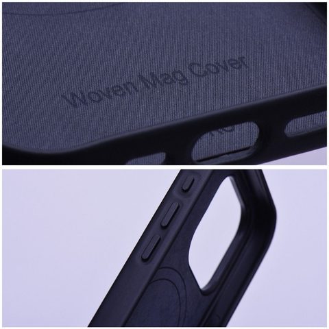 Obal / kryt na Apple iPhone 14 Pro Max černé - Woven Mag Cover