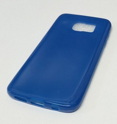 Obal / kryt na Samsung Galaxy S7 (G930) deep modrý - Jelly Bright 0,3mm