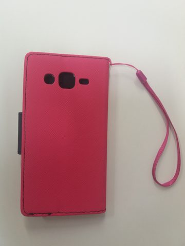 Puzdro / obal pre Samsung Galaxy J2 ružové - kniha Fancy