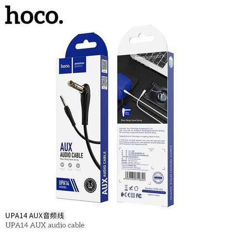Audio kábel AUX Jack 3,5 mm čierny HOCO