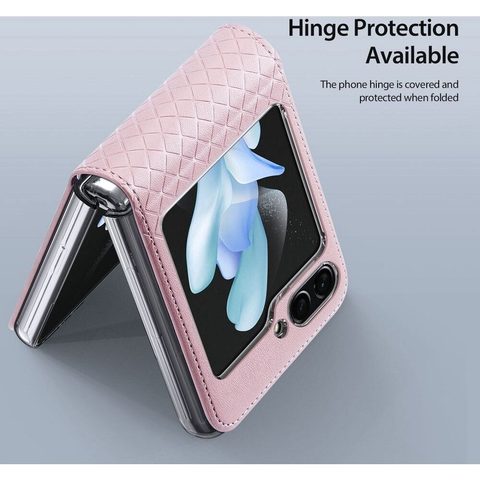 Obal / kryt na Samsung Galaxy Z Flip5 5G ružový - Dux Ducis Brill