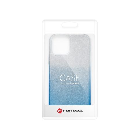 tok / borító Apple iPhone 12 Pro Max készülékhez átlátszó / kék - Forcell SHINING