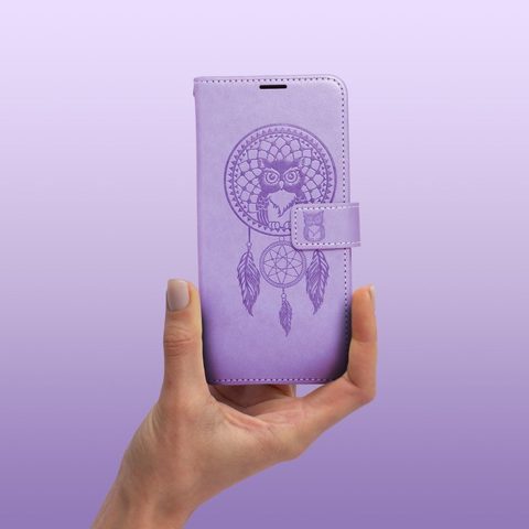 Puzdro / obal pre Apple iPhone 15 Pro lapač snov fialový - kniha MEZZO Book