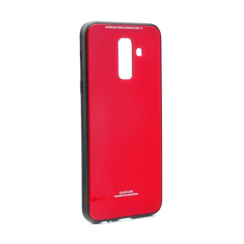 Obal / kryt pre Samsung Galaxy A9 2018 červený - sklenená zadná strana