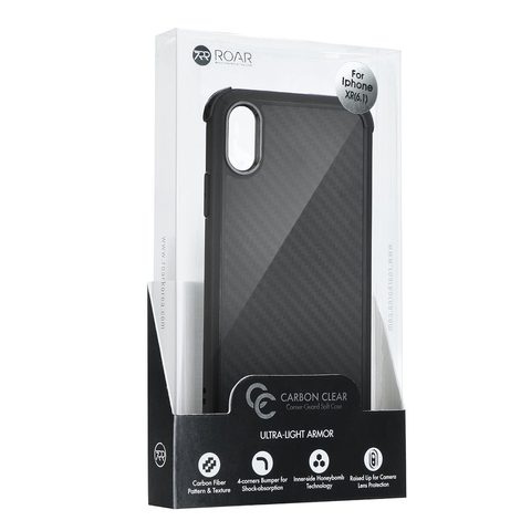 Obal / kryt na Apple iPhone 11 Pro Max transparentné - Roar Armor Carbon