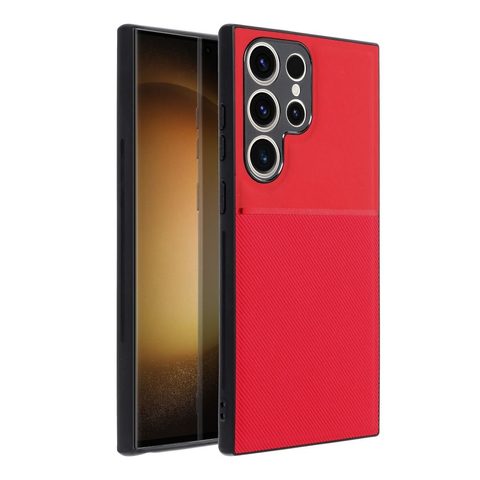 Obal / kryt na Samsung Galaxy S23 Ultra červený - NOBLE Case