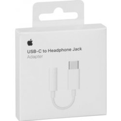 Adapter / redukció USB-C / 3.5mm jack fehér - eredeti Apple (MU7E2ZM/A)