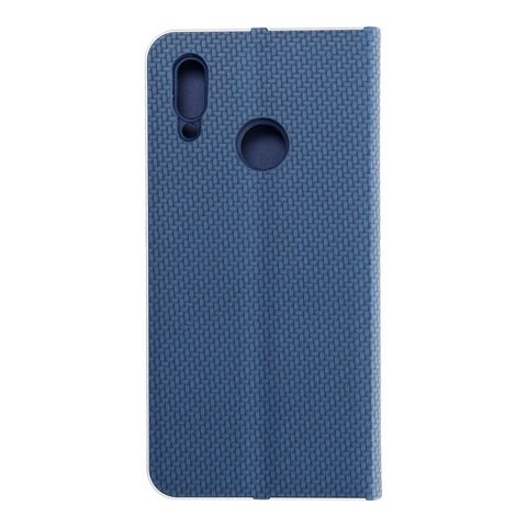 Puzdro / obal pre Huawei P Smart 2019 modrý - kniha Forcell LUNA Carbon