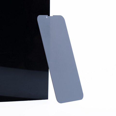 Edzett / védőüveg Apple iPhone 12 Pro Max fekete (adatvédelmi) - 5D teljes tapadással