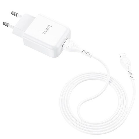 Töltő USB / Világító 2A fehér - HOCO N2