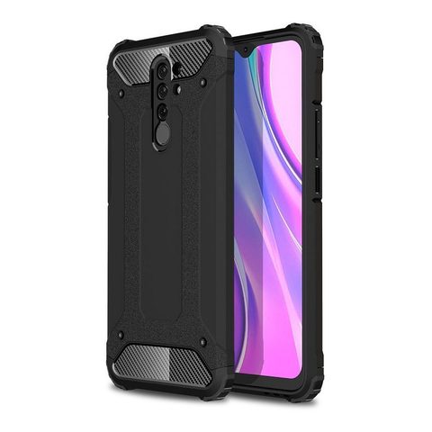 Fedél / borító Xiaomi Redmi 9 fekete - Forcell Armor