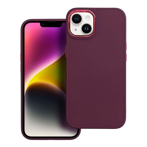 Obal / kryt na Apple iPhone 15 Pro fialový - FRAME