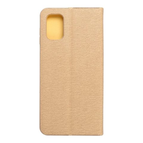 Puzdro / obal pre Samsung Galaxy M51 zlatý - kniha Luna Book