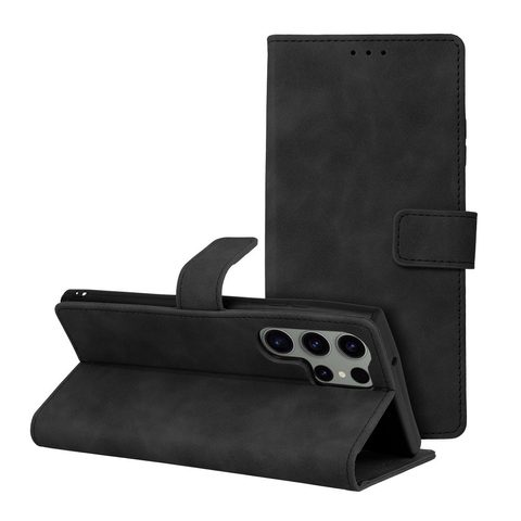 Pouzdro / obal na Samsung Galaxy S23 Ultra černý - knížkové TENDER