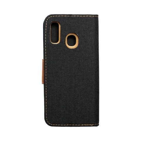 Puzdro / obal pre Samsung Galaxy A20e čierny - kniha Canvas