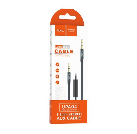 Audio kabel AUX Jack 3,5mm s mikrofonem 1 m - HOCO