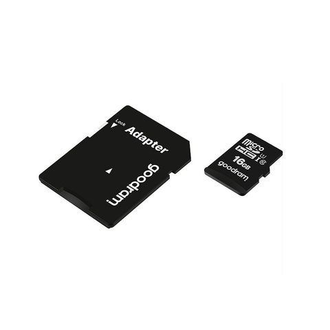 GOODRAM microSD 16GB memóriakártya adapterrel