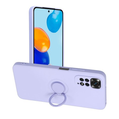 Obal / kryt na Xiaomi Redmi Note 11/11S fialový - Forcell Silicone Ring