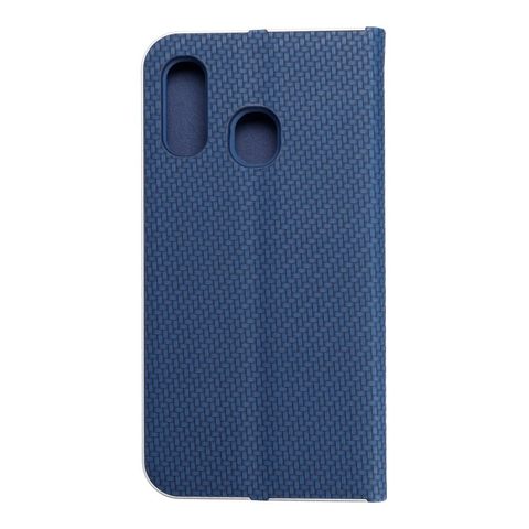 Puzdro / obal pre Samsung Galaxy A40 modrý - kniha Luna Carbon