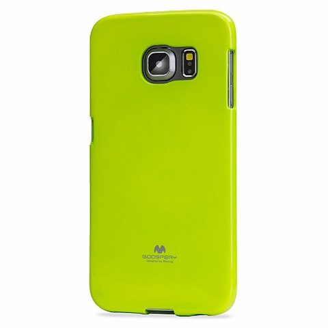 Obal / kryt pre Samsung Galaxy S6 lime - JELLY