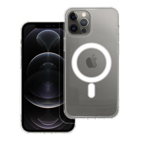 Obal / kryt na Apple iPhone 12 Pro Max průhledný - Mag Cover