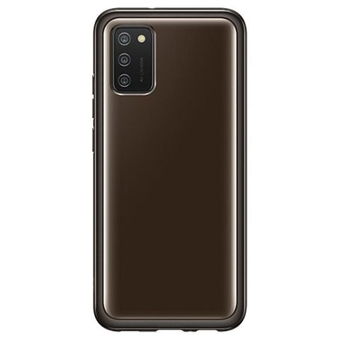 Obal / Kryt na Samsung Galaxy A02s černý blister Original Clear Cover