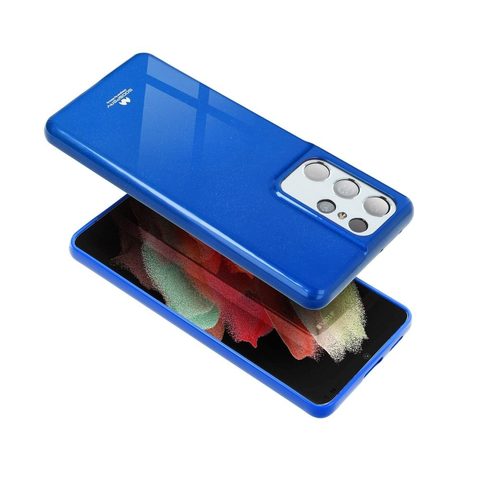 Obal / kryt na Samsung Galaxy A21 modrý - Jelly Case Mercury