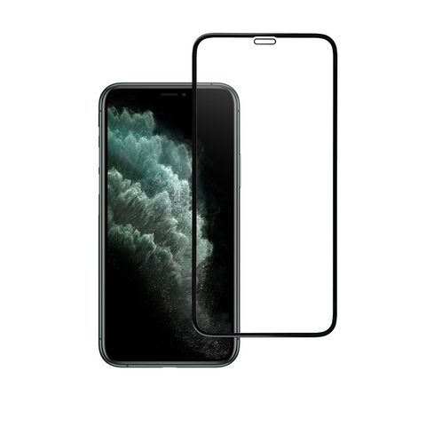 Tvrdené / ochranné sklo Apple iPhone X / XS / 11 PRO čierne - BlueStar 5D