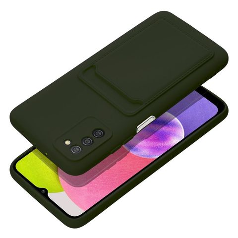 Obal / kryt na Samsung Galaxy A03S zelená - Forcell CARD Case