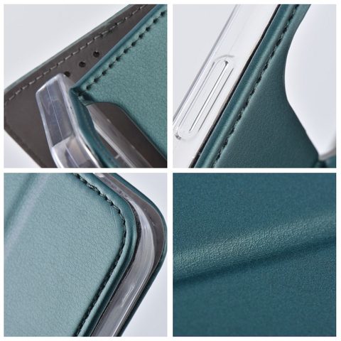 Pouzdro / obal na Apple iPhone 14 Plus zelené - knížkové Smart magneto