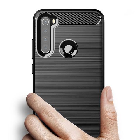 Fedél / borító Xiaomi Redmi Note 8T fekete - Forcell Carbon