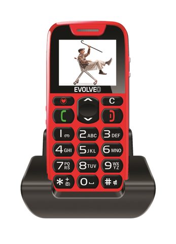 EVOLVEO EasyPhone červený