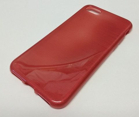 Obal / kryt pre Apple iPhone 7 červené - Jelly Case Brush