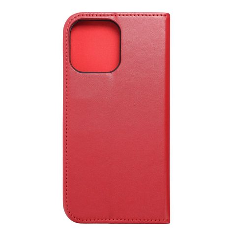 Pouzdro / obal na Apple iPhone 14 Pro Max červený - knížkové Leather case