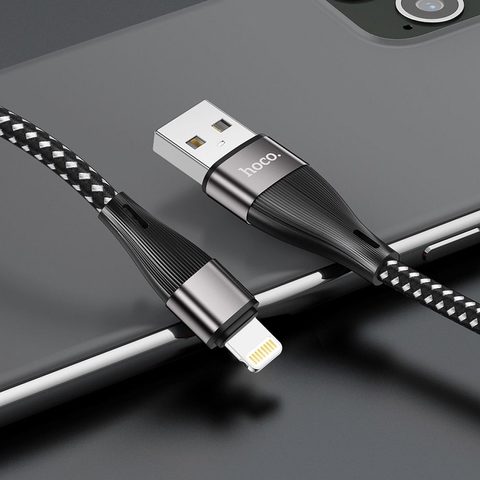 Datový kabel pro Apple iPhone, Lightning 8-pin, X57 1 m, černý - HOCO