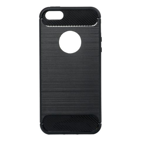 tok / borító Apple iPhone 5 / 5S / SE 2020 fekete - Forcell CARBON