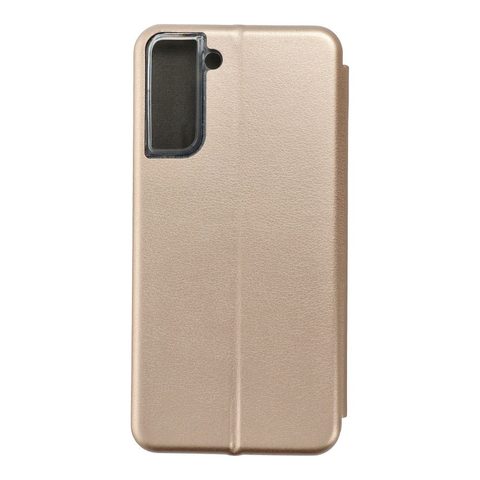 Puzdro / obal pre Samsung Galaxy S21 Plus zlaté - kniha Forcell Elegance