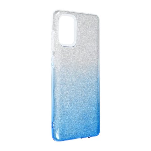 Obal / Kryt na Samsung Galaxy A71 - transparent - modrý Forcell Shining